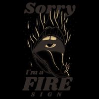 Sorry I'm A Fire Sign Zodiac Birthday City Backpack