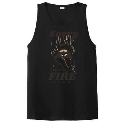 Sorry I'm A Fire Sign Zodiac Birthday PosiCharge Competitor Tank