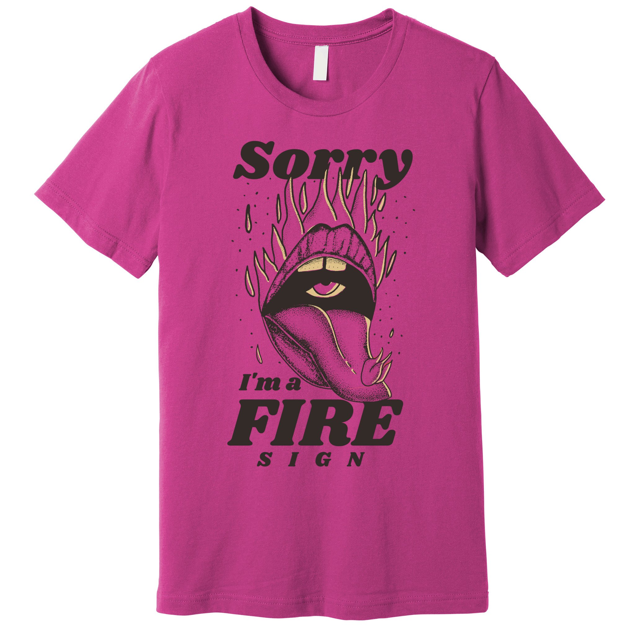 Sorry I'm A Fire Sign Zodiac Birthday Premium T-Shirt
