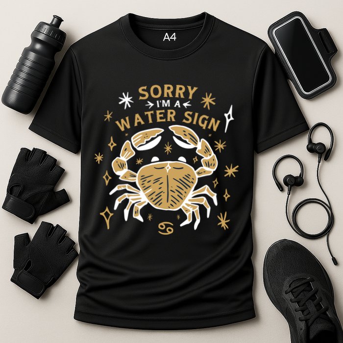 Sorry I'm A Water Sign Crab Cooling Performance Crew T-Shirt
