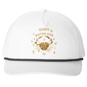 Sorry I'm A Water Sign Crab Snapback Five-Panel Rope Hat