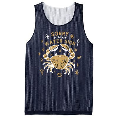 Sorry I'm A Water Sign Crab Mesh Reversible Basketball Jersey Tank