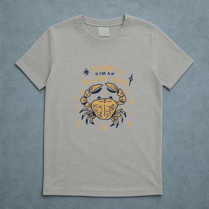 Sorry I'm A Water Sign Zodiac Birthday T-Shirt