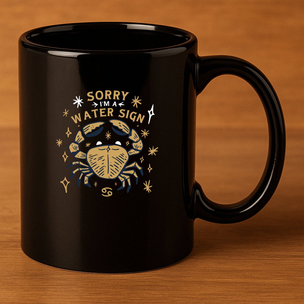 Sorry I'm A Water Sign Zodiac Birthday 11oz C Handle Ceramic Mug