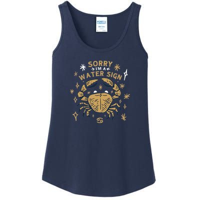 Sorry I'm A Water Sign Zodiac Birthday Ladies Essential Tank