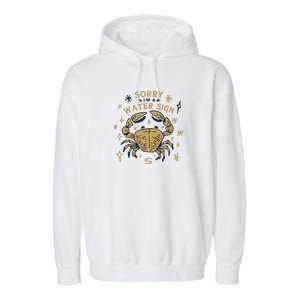 Sorry I'm A Water Sign Zodiac Birthday Garment-Dyed Fleece Hoodie