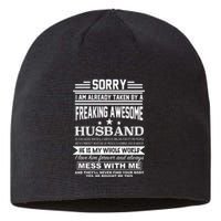 Sorry I'm Already Taken By A Freaking Awesome Husband Sustainable Beanie