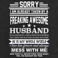 Sorry I'm Already Taken By A Freaking Awesome Husband Golf Towel