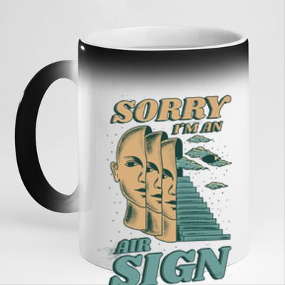 Sorry I'm An Air Sign 11oz Black Color Changing Mug