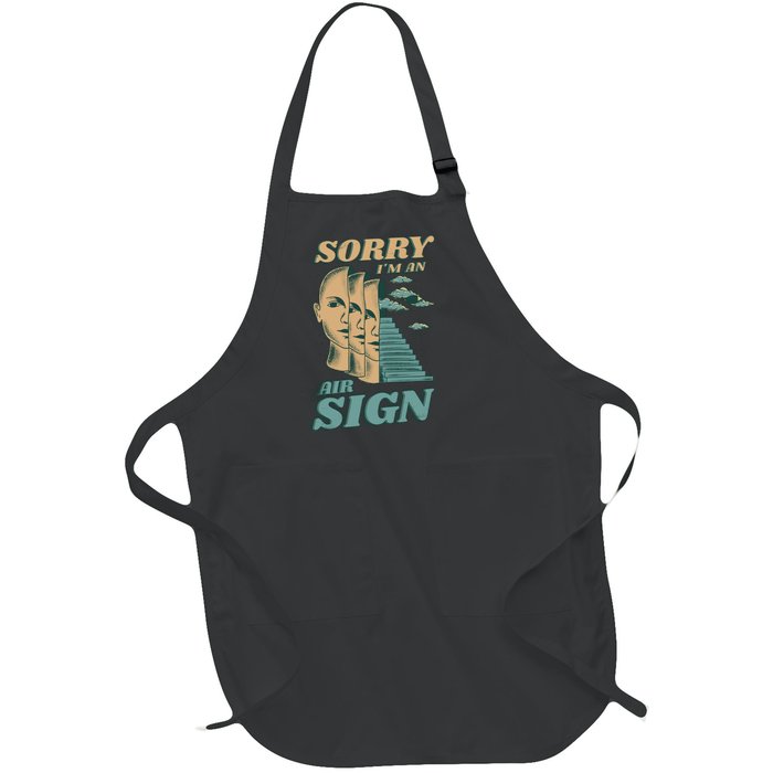 Sorry I'm An Air Sign Full-Length Apron With Pockets