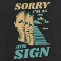 Sorry I'm An Air Sign Adult Drive Performance Visor