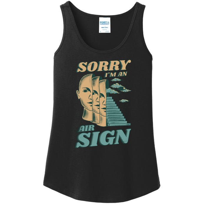 Sorry I'm An Air Sign Ladies Essential Tank