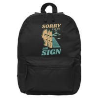 Sorry I'm An Air Sign 16 in Basic Backpack