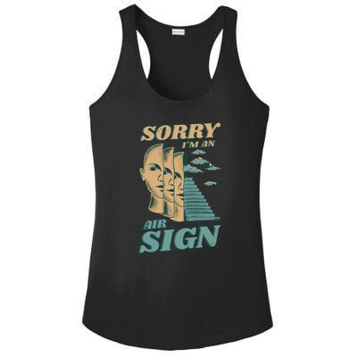 Sorry I'm An Air Sign Ladies PosiCharge Competitor Racerback Tank