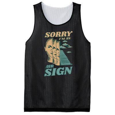 Sorry I'm An Air Sign Mesh Reversible Basketball Jersey Tank