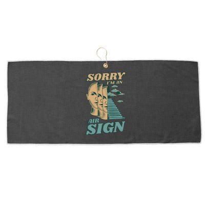 Sorry I'm An Air Sign Large Microfiber Waffle Golf Towel