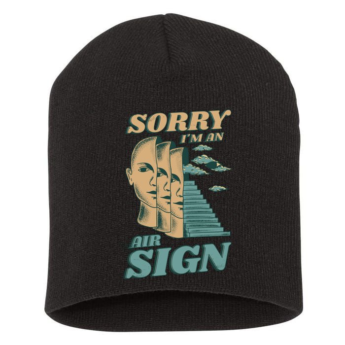 Sorry I'm An Air Sign Short Acrylic Beanie