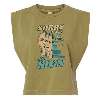 Sorry I'm An Air Sign Garment-Dyed Women's Muscle Tee