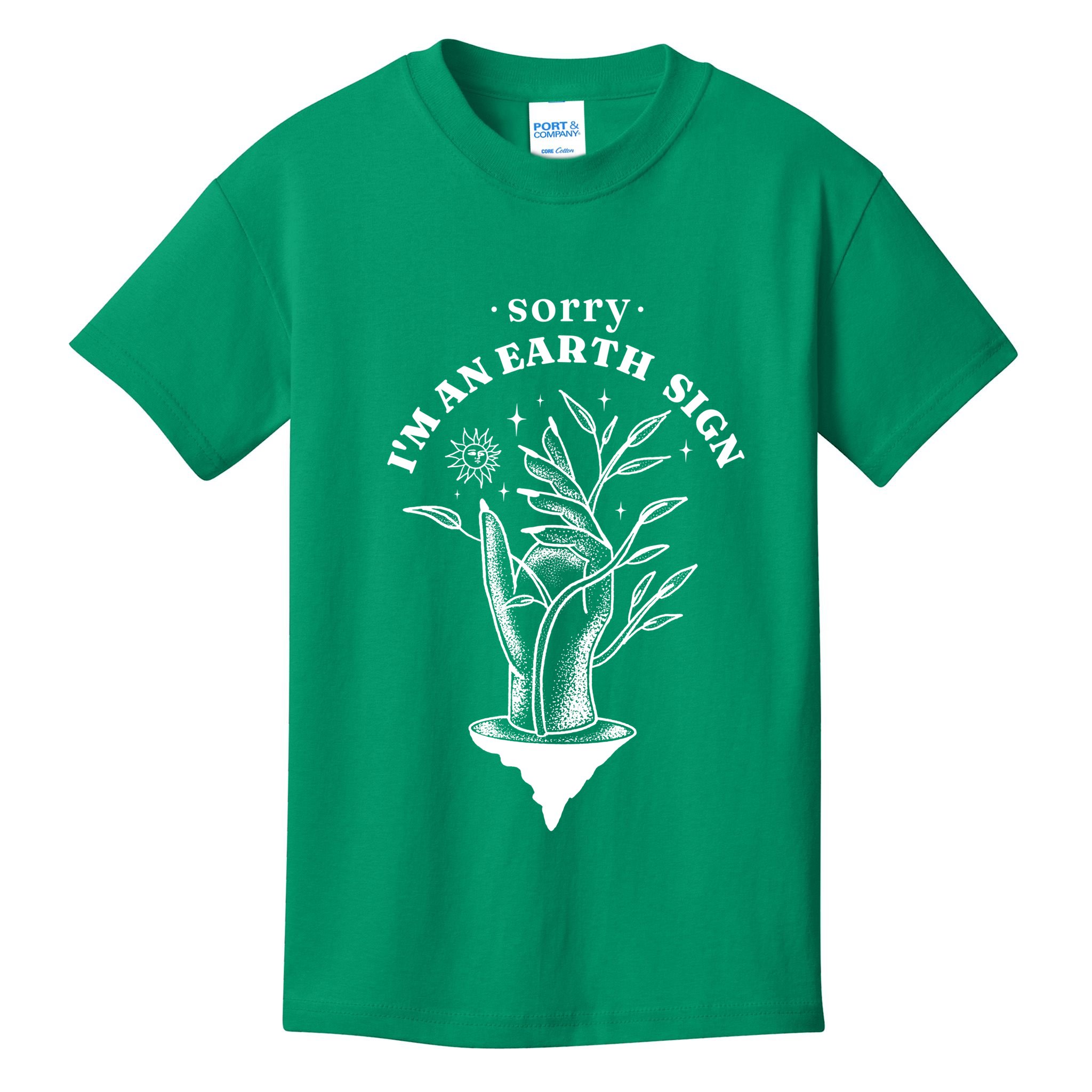 Sorry I'm An Earth Sign Zodiac Birthday Kids T-Shirt