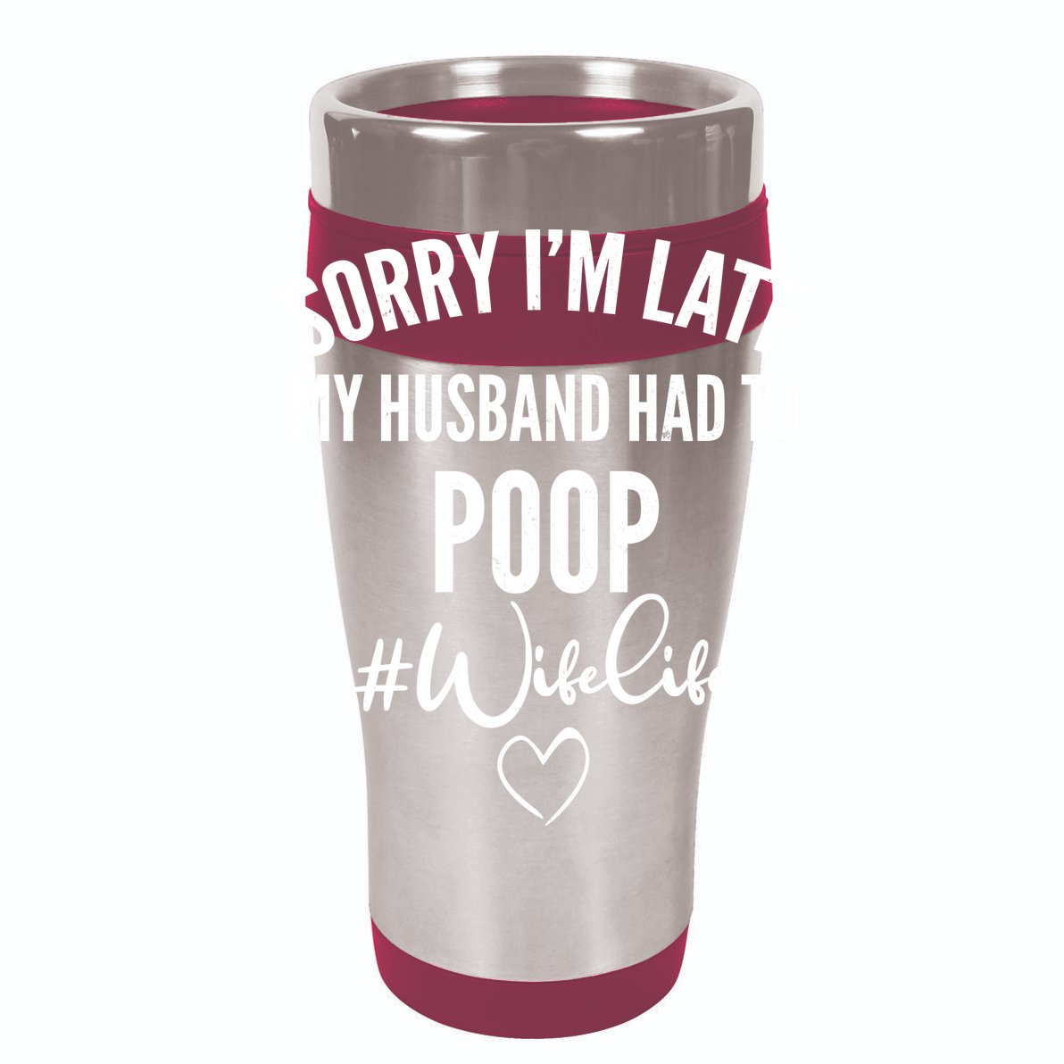 Sorry I'm Late My Husband Had To Poop Funny Golf Towel