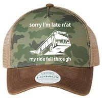Sorry I'm Late N'at My Ride Fell Through Legacy Tie Dye Trucker Hat