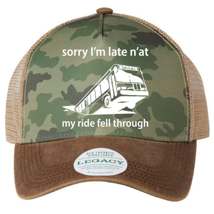 Sorry I'm Late N'at My Ride Fell Through Legacy Tie Dye Trucker Hat