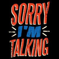 Sorry I'm Talking Short Acrylic Beanie