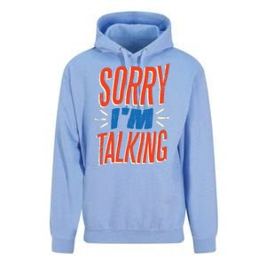 Sorry I'm Talking Unisex Surf Hoodie