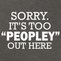Sorry It's Too Peopley Out Here Cotton Canvas Backpack