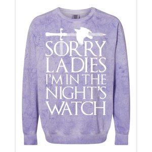 Sorry Ladies I'm In The Night's Watch Colorblast Crewneck Sweatshirt