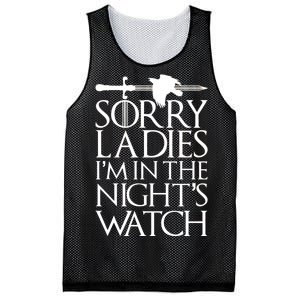 Sorry Ladies I'm In The Night's Watch Mesh Reversible Basketball Jersey Tank