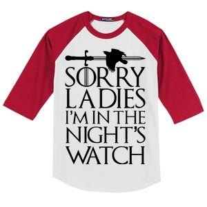 Sorry Ladies I'm In The Night's Watch Kids Colorblock Raglan Jersey