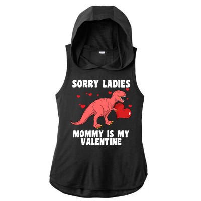 Sorry Ladies Mommy Is My Valentine Ladies PosiCharge Tri-Blend Wicking Draft Hoodie Tank