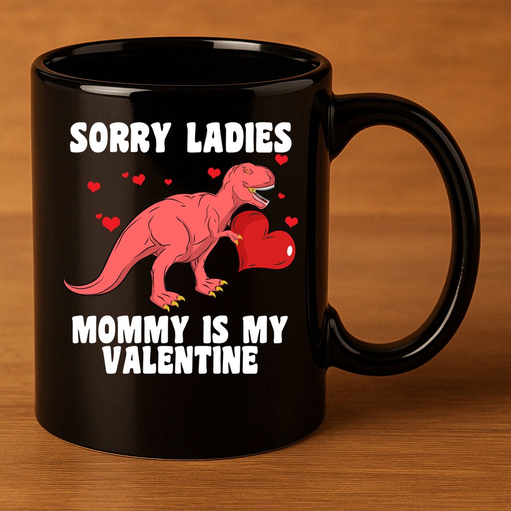 Sorry Ladies Mommy Is My Valentine 11oz C Handle Ceramic Mug