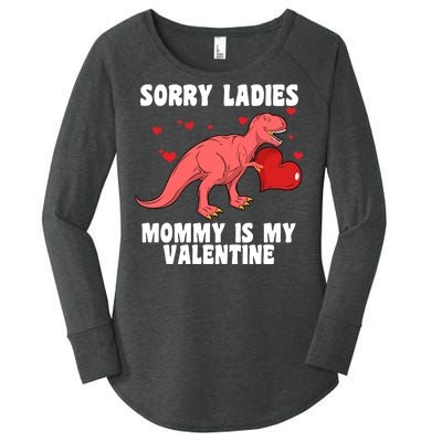 Sorry Ladies Mommy Is My Valentine Women's Perfect Tri Tunic Long Sleeve Shirt