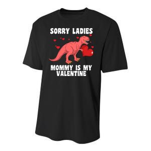 Sorry Ladies Mommy Is My Valentine Youth Performance Sprint T-Shirt