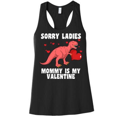 Sorry Ladies Mommy Is My Valentine Women's Racerback Tank