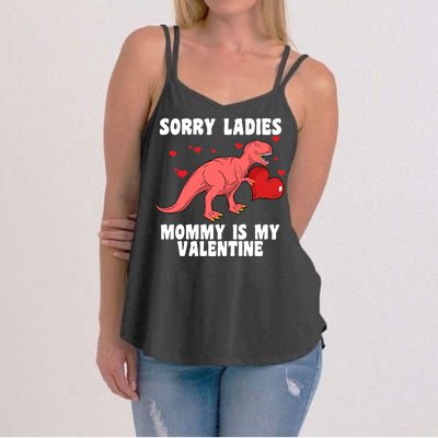 Sorry Ladies Mommy Is My Valentine Women's Strappy Tank