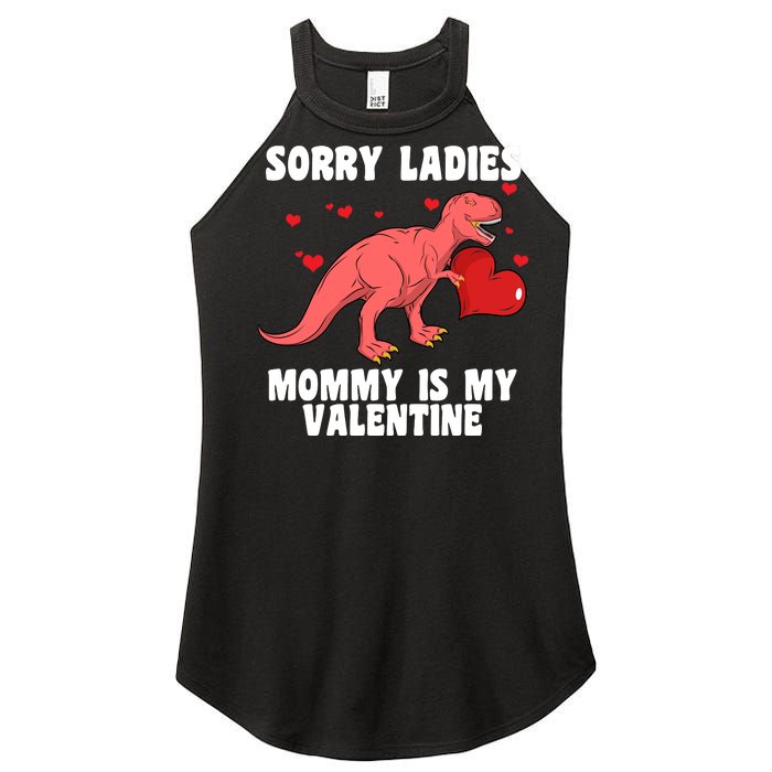 Sorry Ladies Mommy Is My Valentine Women's Perfect Tri Rocker Tank