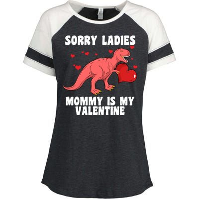 Sorry Ladies Mommy Is My Valentine Enza Ladies Jersey Colorblock Tee