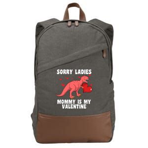 Sorry Ladies Mommy Is My Valentine Cotton Canvas Backpack