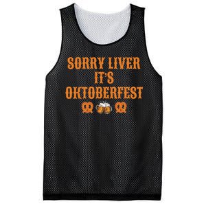 Sorry Liver It's Oktoberfest  Mesh Reversible Basketball Jersey Tank