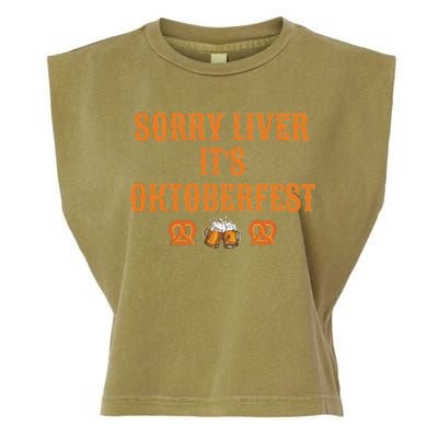 Sorry Liver It's Oktoberfest  Garment-Dyed Women's Muscle Tee