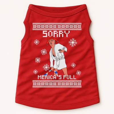 Sorry Merica's Full Trump Supporter Ugly Christmas Doggie Tank