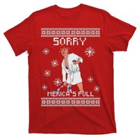 Sorry Merica's Full Trump Supporter Ugly Christmas T-Shirt