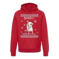 Sorry Merica's Full Trump Supporter Ugly Christmas Premium Hoodie