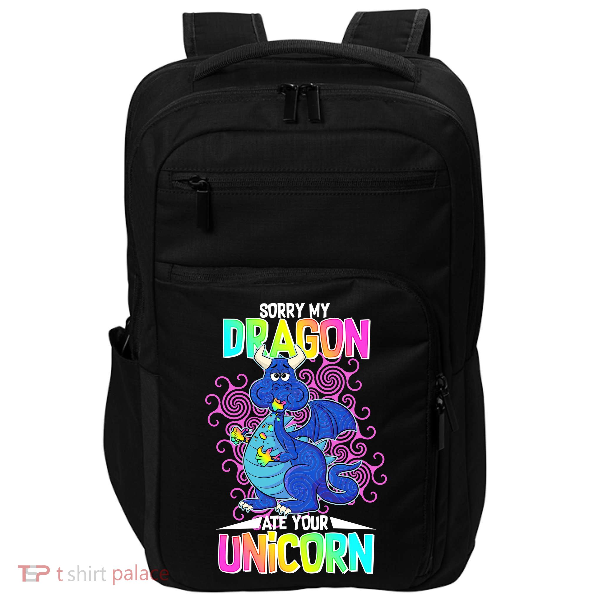 Sorry My Dragon Ate Your Unicorn Impact Tech Backpack