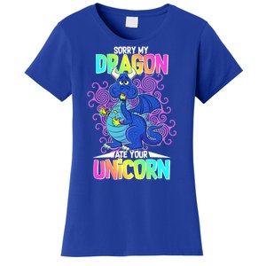 Sorry My Dragon Ate Your Unicorn Women's T-Shirt