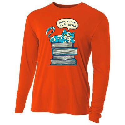 Sorry My Time Is All Booked Cat  Cooling Performance Long Sleeve Crew