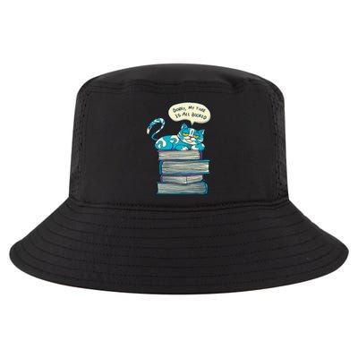 Sorry My Time Is All Booked Cat  Cool Comfort Performance Bucket Hat